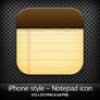 iPhone style - Notepad icon