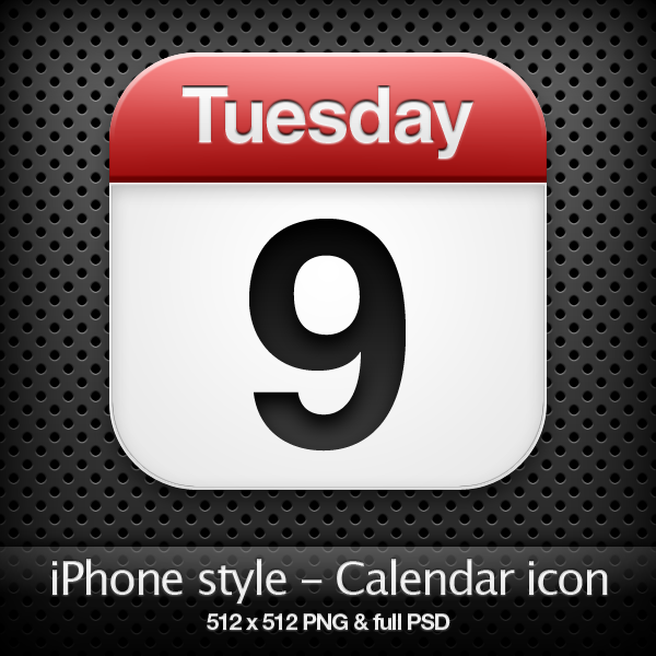 iPhone style - Calendar icon