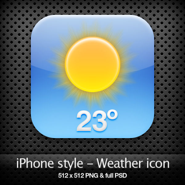 iPhone style - Weather icon by YaroManzarek on DeviantArt