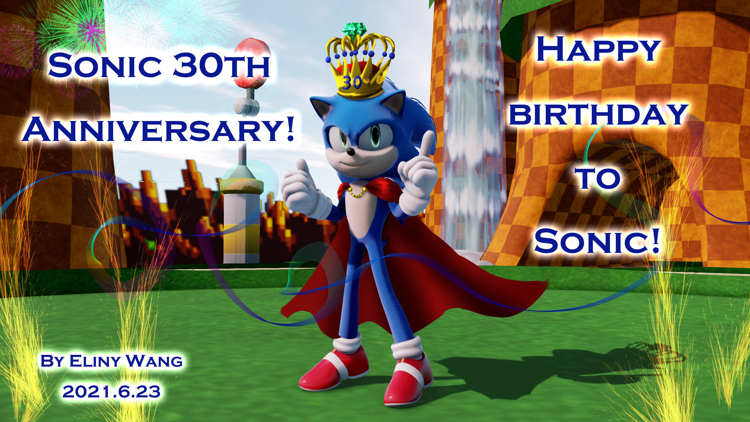 Sonic The Hedgehog's 30th Anniversary and Super Mario 64's 25th  Anniversary! : Free Download, Borrow, and Streaming : Internet Archive