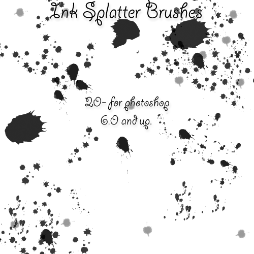 Ink Splatter Brushes