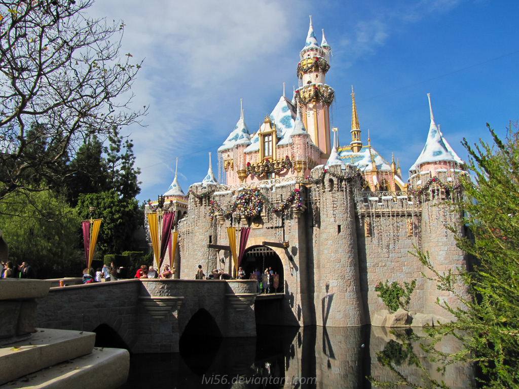 HD sleeping beauty castle wallpapers