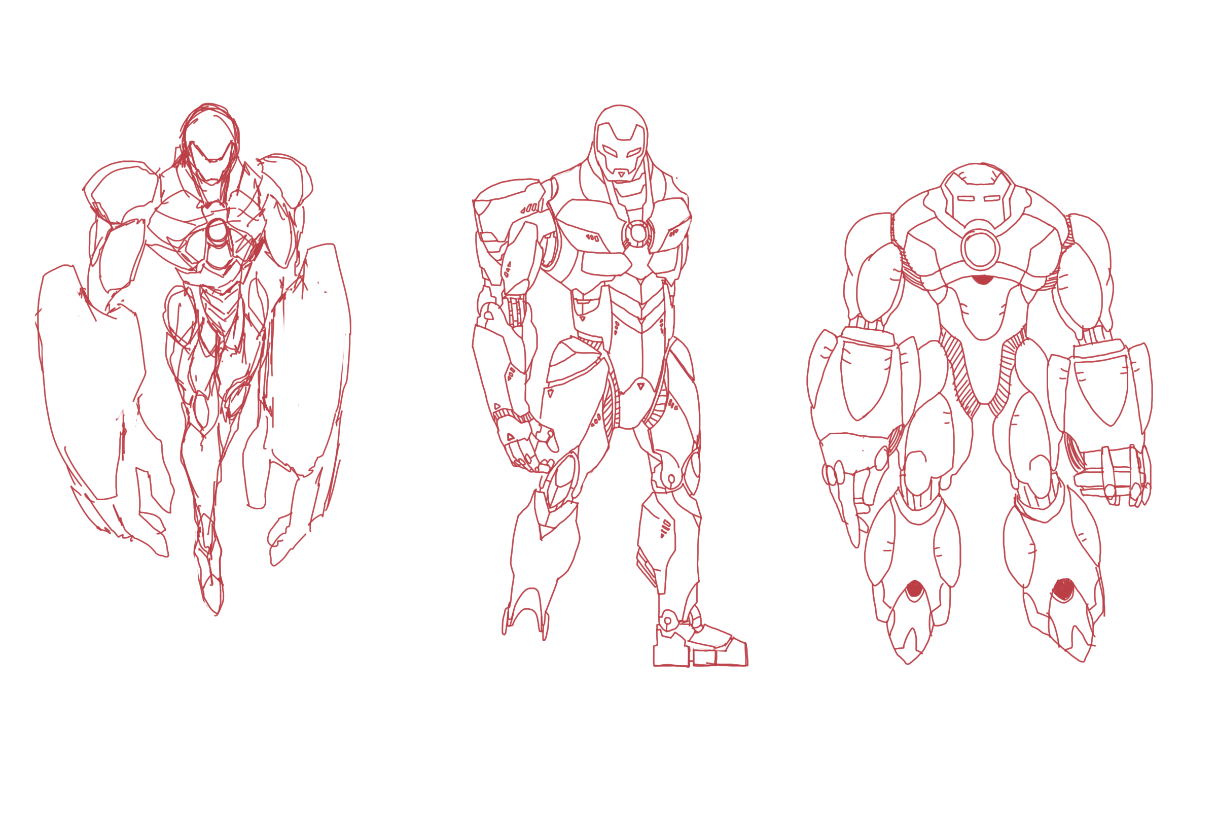 Iron Man Hulkbuster rough drafts by kmoua2256 on DeviantArt