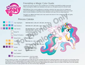 Princess Celestia Color Guide
