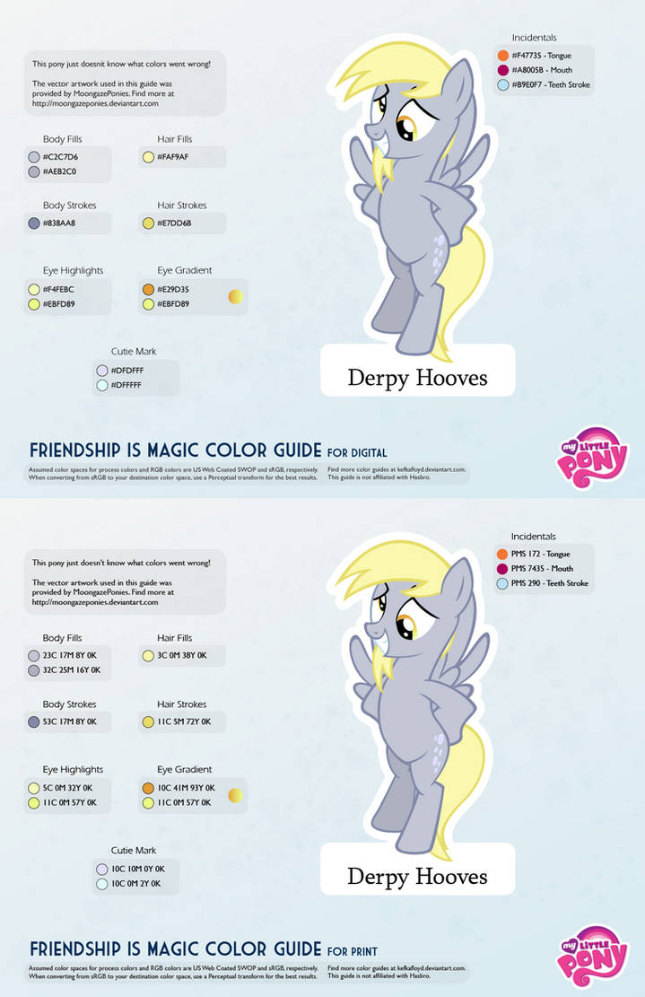 Derpy Hooves Color Guide 2 0 Updated By Kefkafloyd On