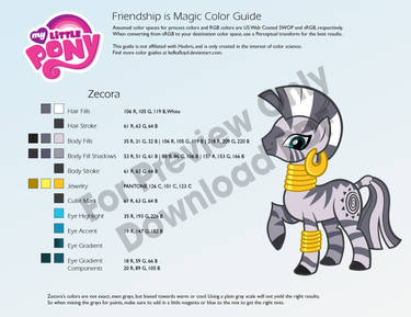 Zecora Color Guide