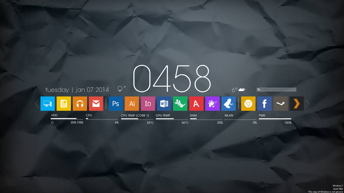 Taskbar icons