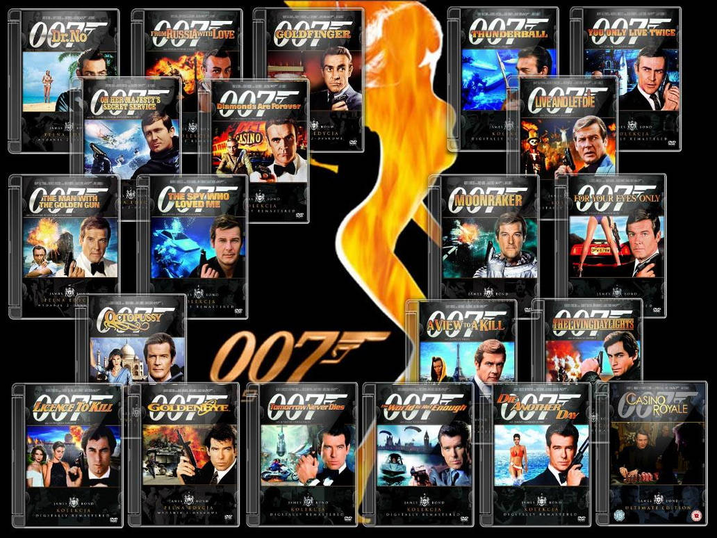 James Bond DVD Case Collection By Gandiusz On DeviantArt james-bond-films-in-order-acetomono
