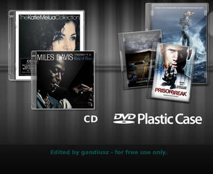 CD DVD Case psd xcf SOURCE