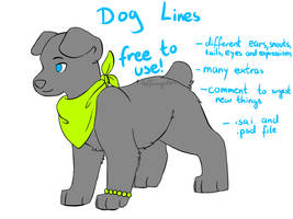 Free Customizable Dog Lines