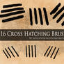 16 Crosshatching Brushes