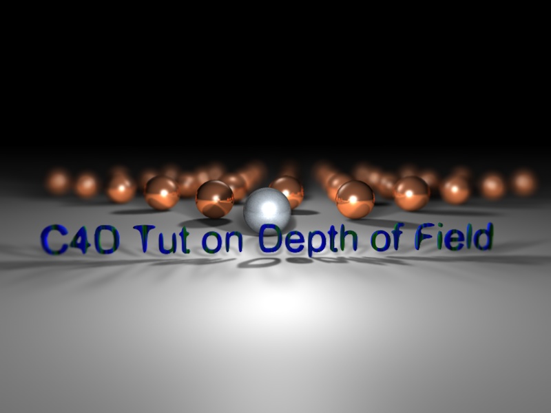 C4D Tutorial on Depth of Field