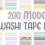 200 kinds of Washi Tape Digital (Free Download)