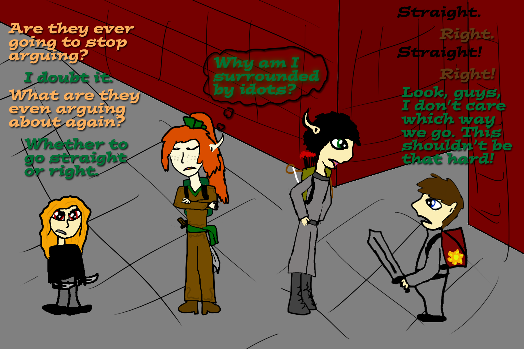 My DnD Group in a Nutshell by TheDragonsUniverse on DeviantArt