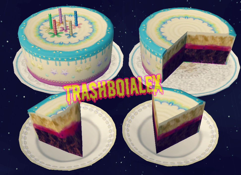 [XPS]Sims 3 Birthday Cake by TrashBoiAlex on DeviantArt