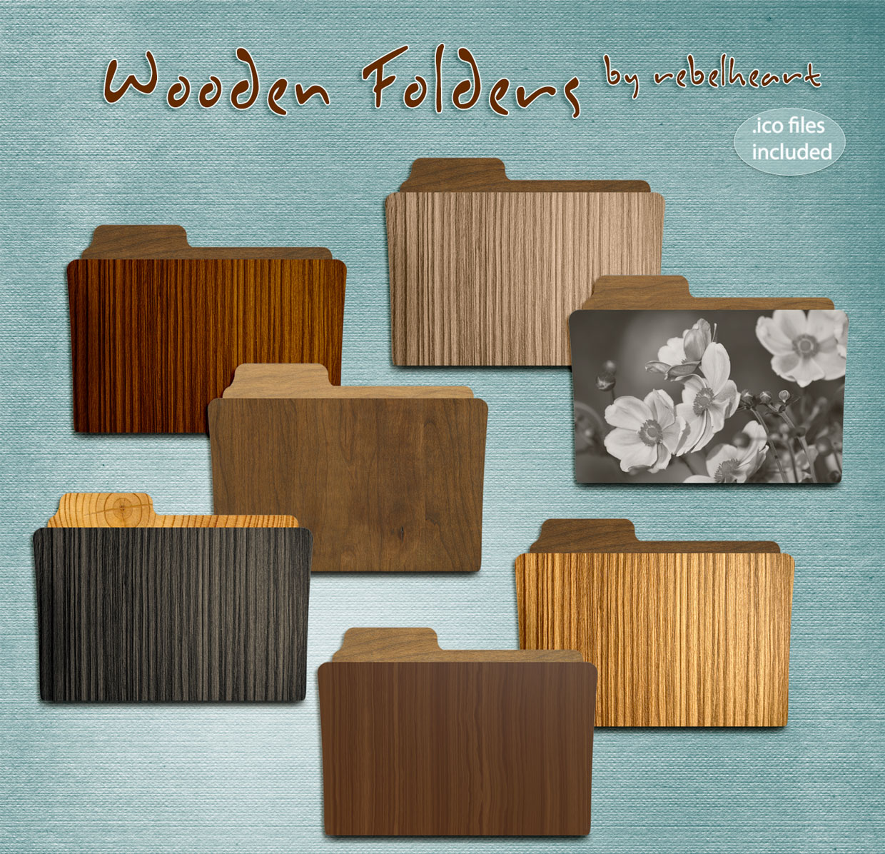 wooden folders