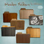 wooden folders