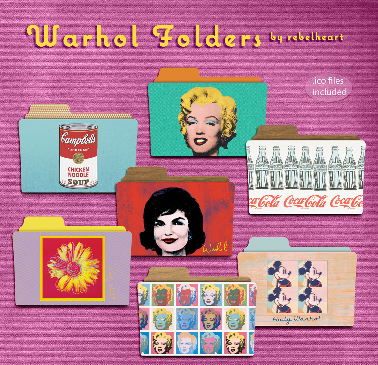 warhol folders