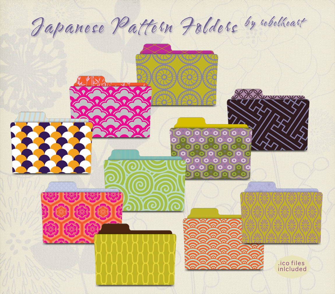 japanese pattern folders