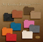 all leather folders