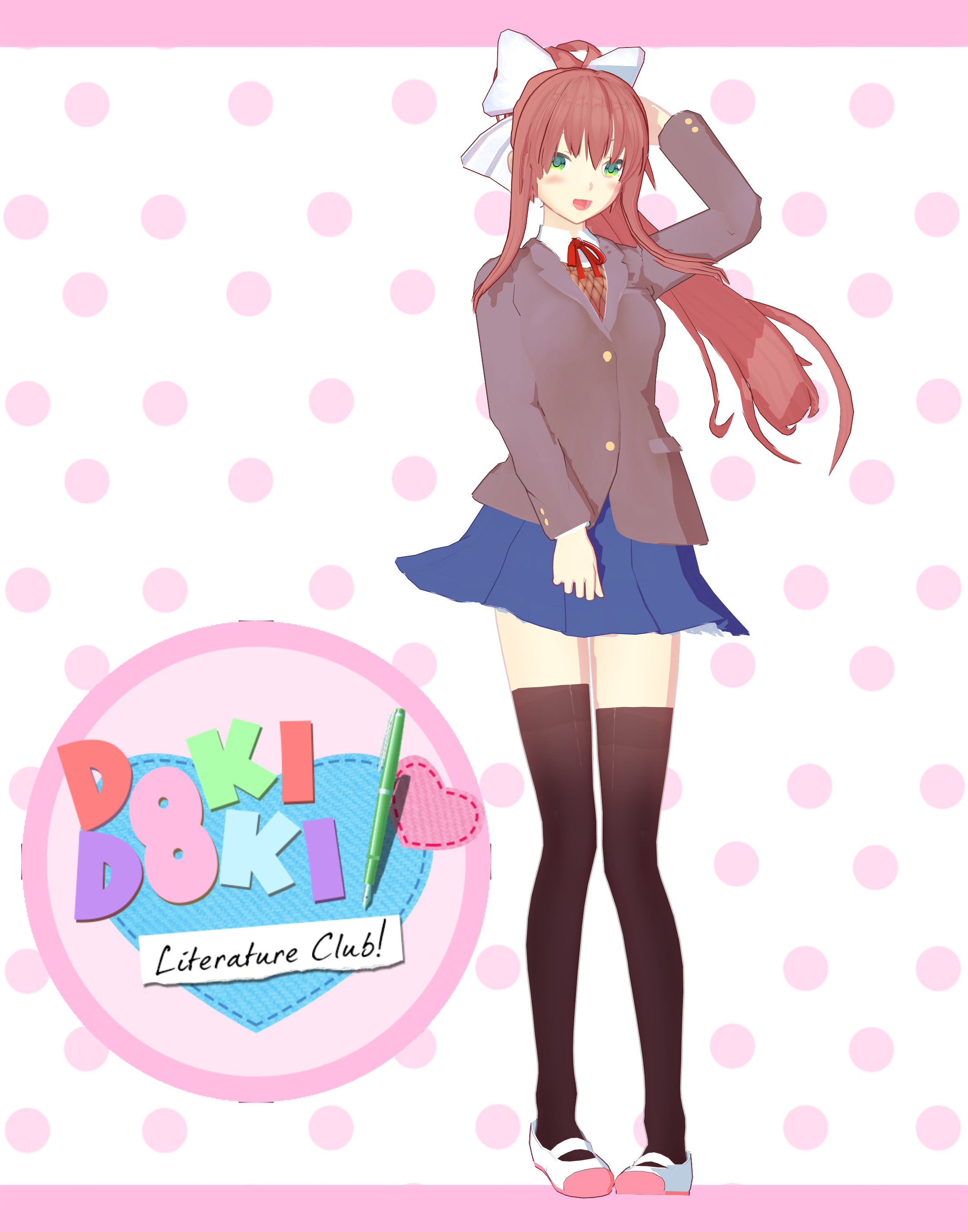 MMDxDDLC: YYB-styled Monika [BETA] DOWNLOAD