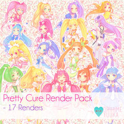 Pretty Cure Render Pack ~ by: orihimeyuuka
