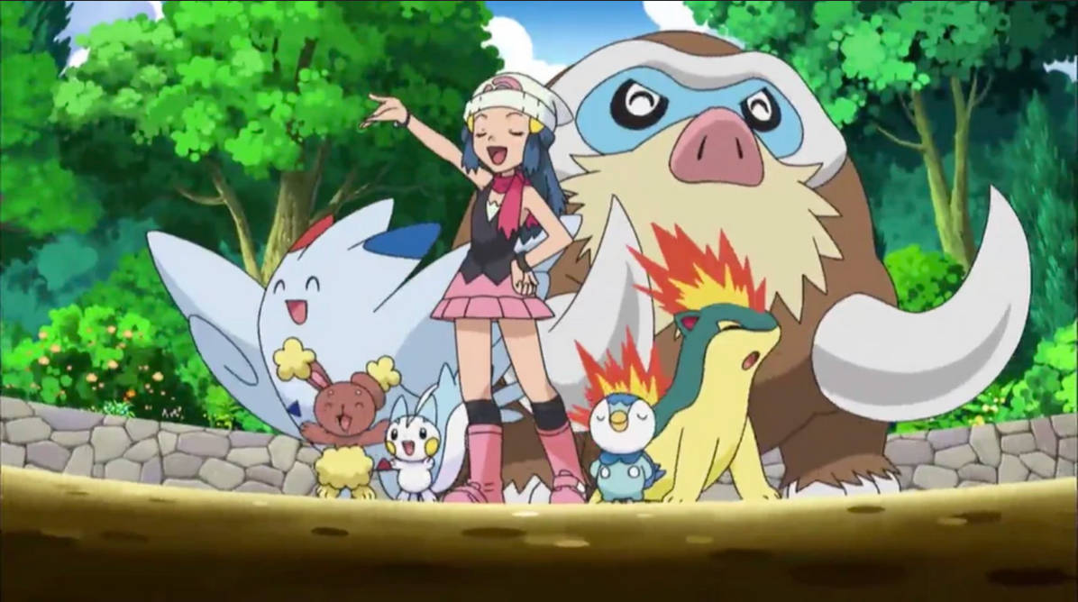 Dawn and her Pokemon team by jordanballata58 on DeviantArt