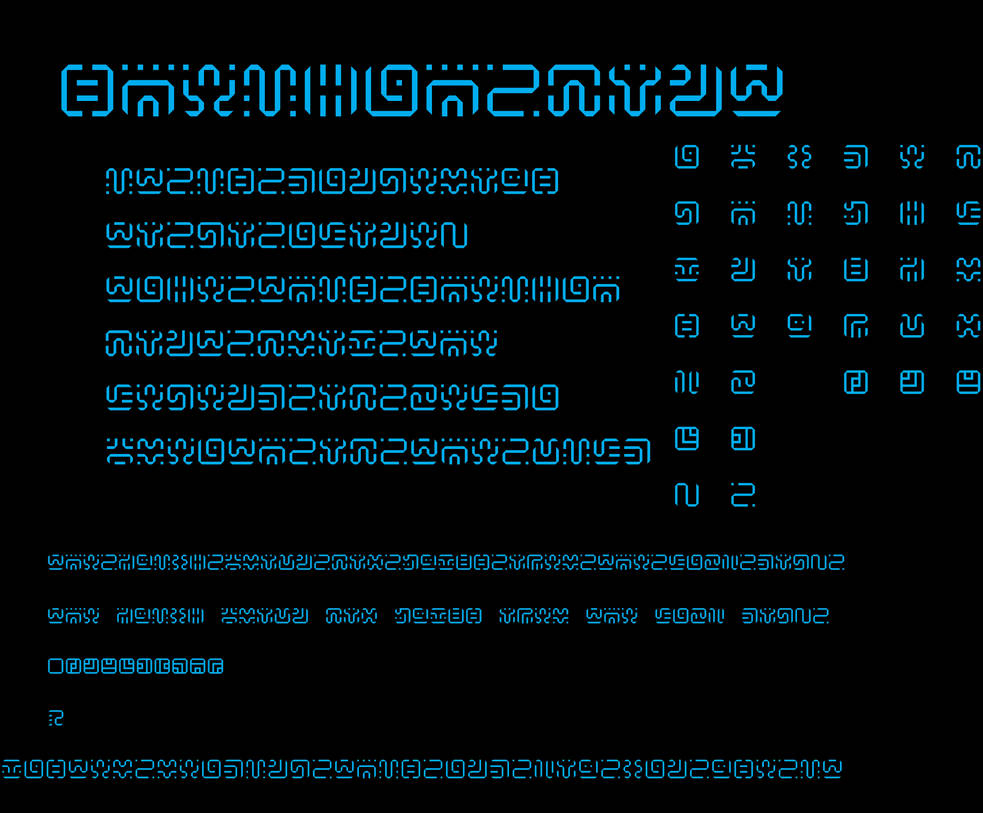 Sheikah Font Full Numbers Letters Symbols 1 2 By Proendreeper On Deviantart