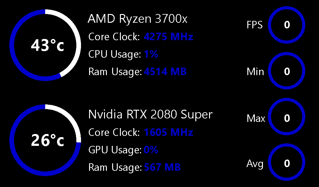 Cpu Gpu Fps Monitor 1 1 By Jarmag32 On Deviantart