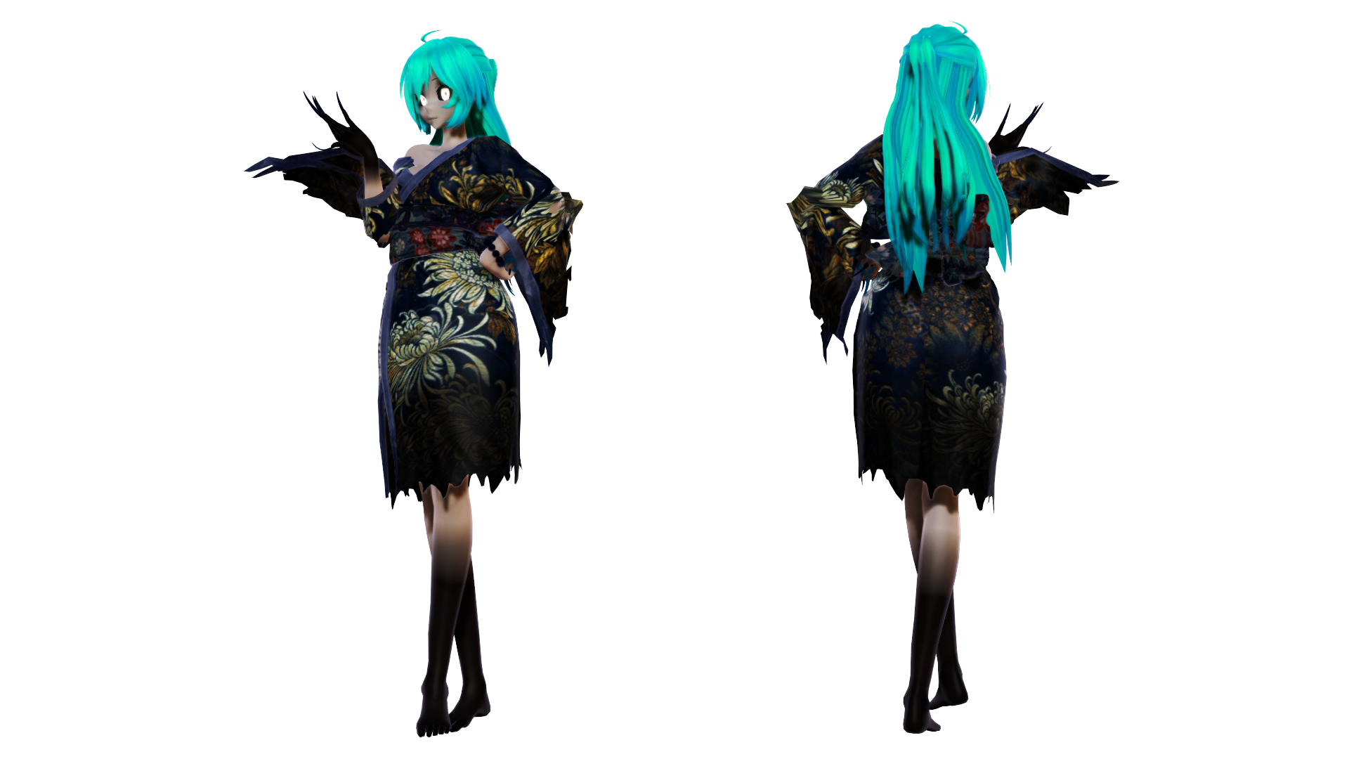 Model DL - TDA Onryou Miku by elina002 on DeviantArt