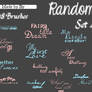 Random Text Brushes Set 4