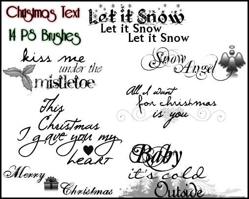 PS Christmas Text