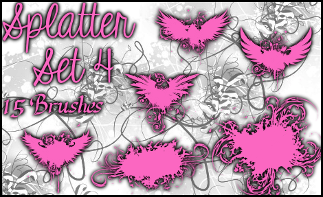 Splatter Brushes Set 4