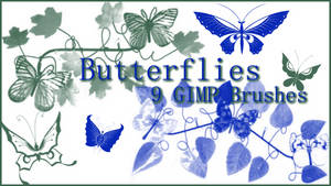GIMP Butterflies Set 1