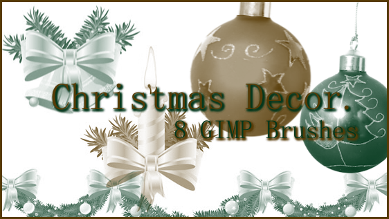 GIMP Christmas Decorations