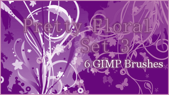 GIMP Pretty Floral Set3