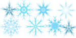 Snow Flake Brushes by serene1980