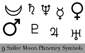 Sailor Moon Planetary Symbols