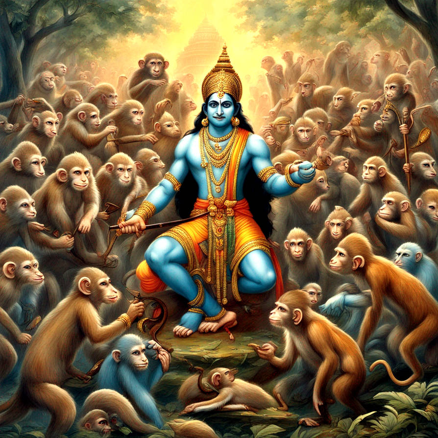 Monkey Rama Lord Rama and his Army of Monkeys by SeiraKuroi on DeviantArt