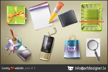 Lovely website icons pack 2 by lazymau