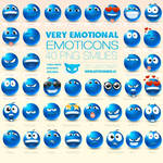 Very Emotional Emoticons by lazymau