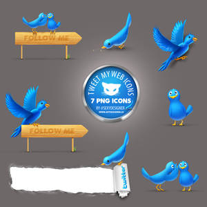 Twitter Icons TweetMyWeb 7 PNG