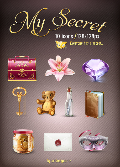 MySecret 10 icons by lazymau