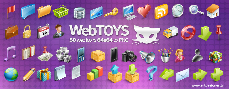 Webtoys 50 icons