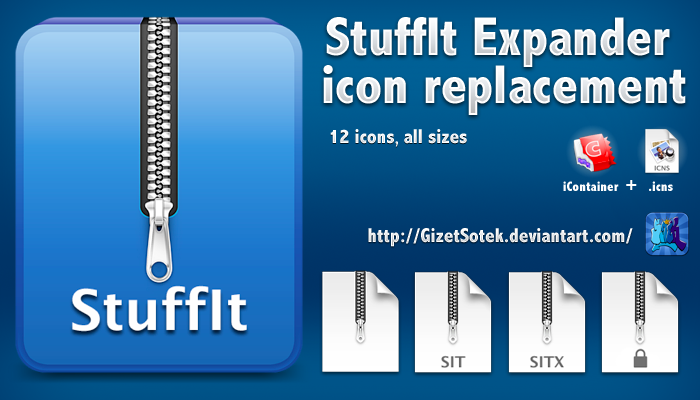 StuffIt Expander icon replace.