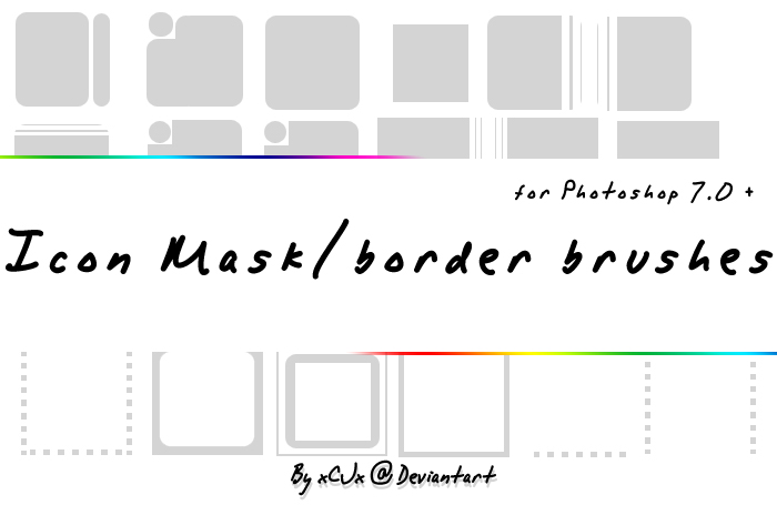 Icon BorderMask brushes