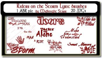 The Doors Lyric Brushes By Midknightstarr On Deviantart