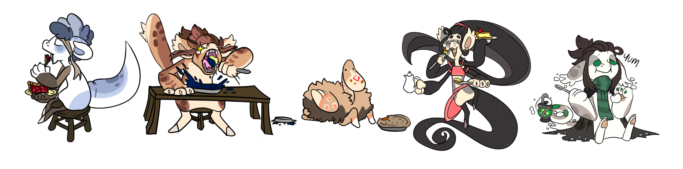 Pie eating contest 01/05 by BarkNGrime on DeviantArt