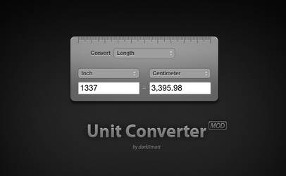 Unit Converter Widget Mod
