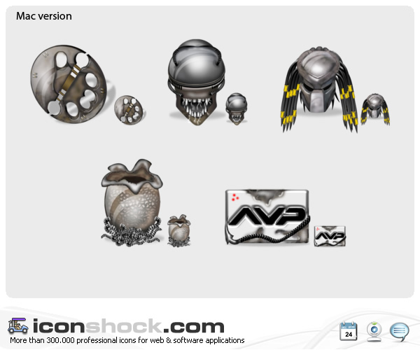 Alien vs Predator web Icons